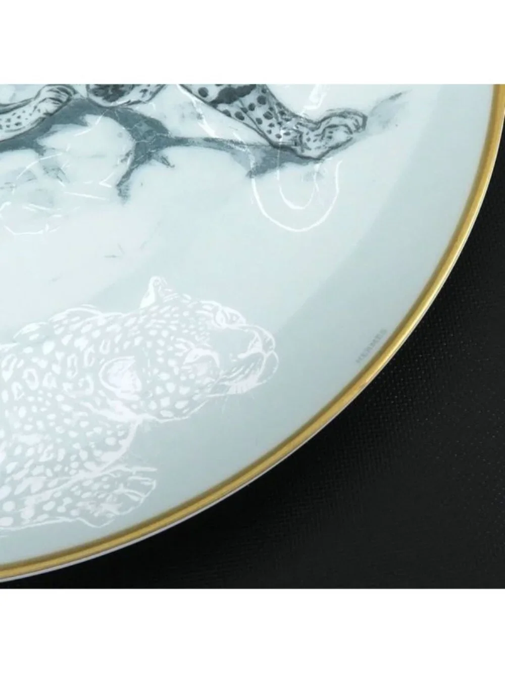 Hermes Red Road Sketch Dessert Plate
